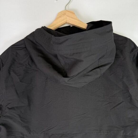 Everlane The Renew Anorak High Low Hem Water Repellant Jacket Black S - Picture 6 of 11
